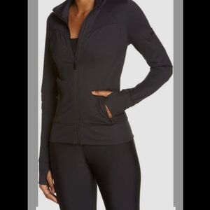 ALO Yoga Charcoal Zip-Up Jacket